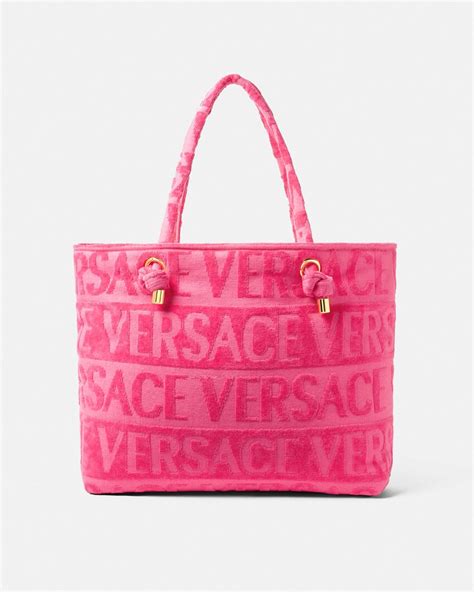 versace beach bags|versace icon towelling tote.